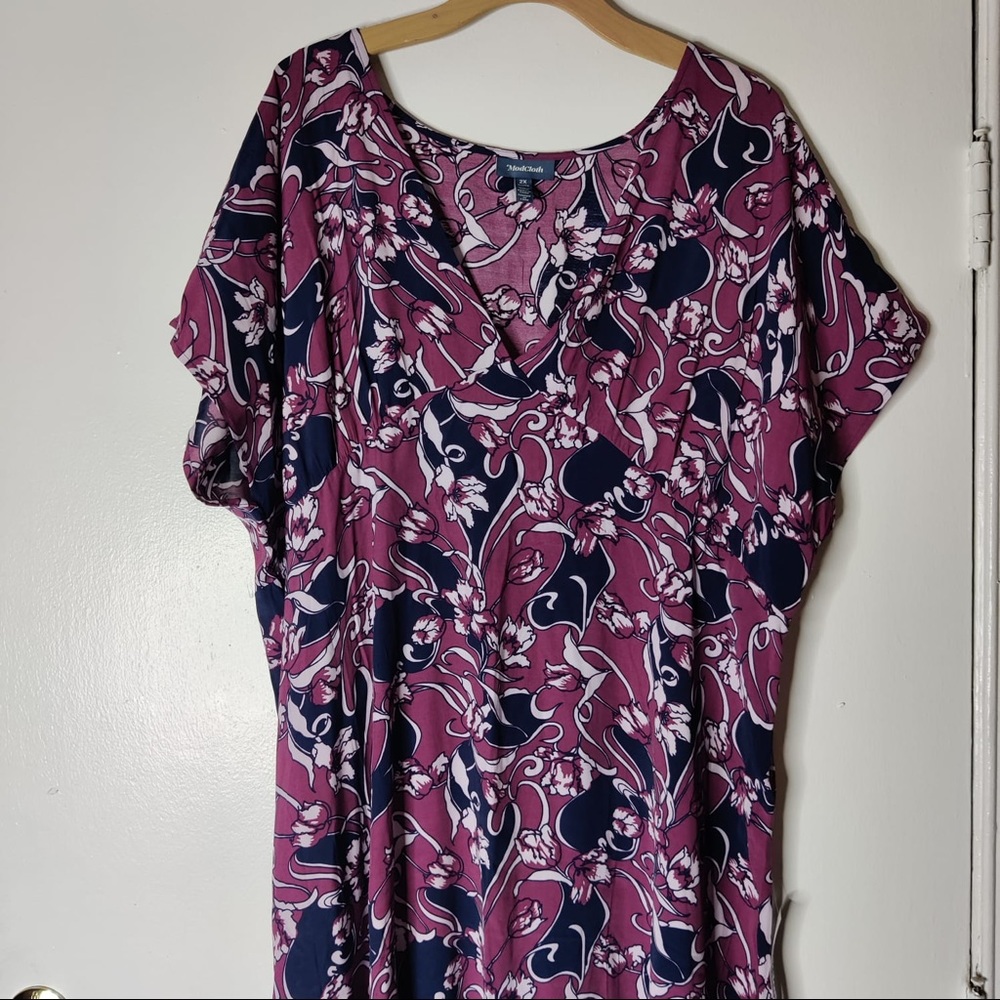 Modcloth Baroque Bouquet Maxi Dress in Sz. 2X NWT - Picture 3 of 8